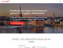 Tablet Screenshot of creditsafe.se
